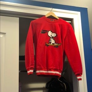 Red snoopy sweater